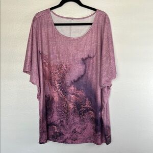 NWOT Elegant Pink and Purple Women's Top sz 4XL